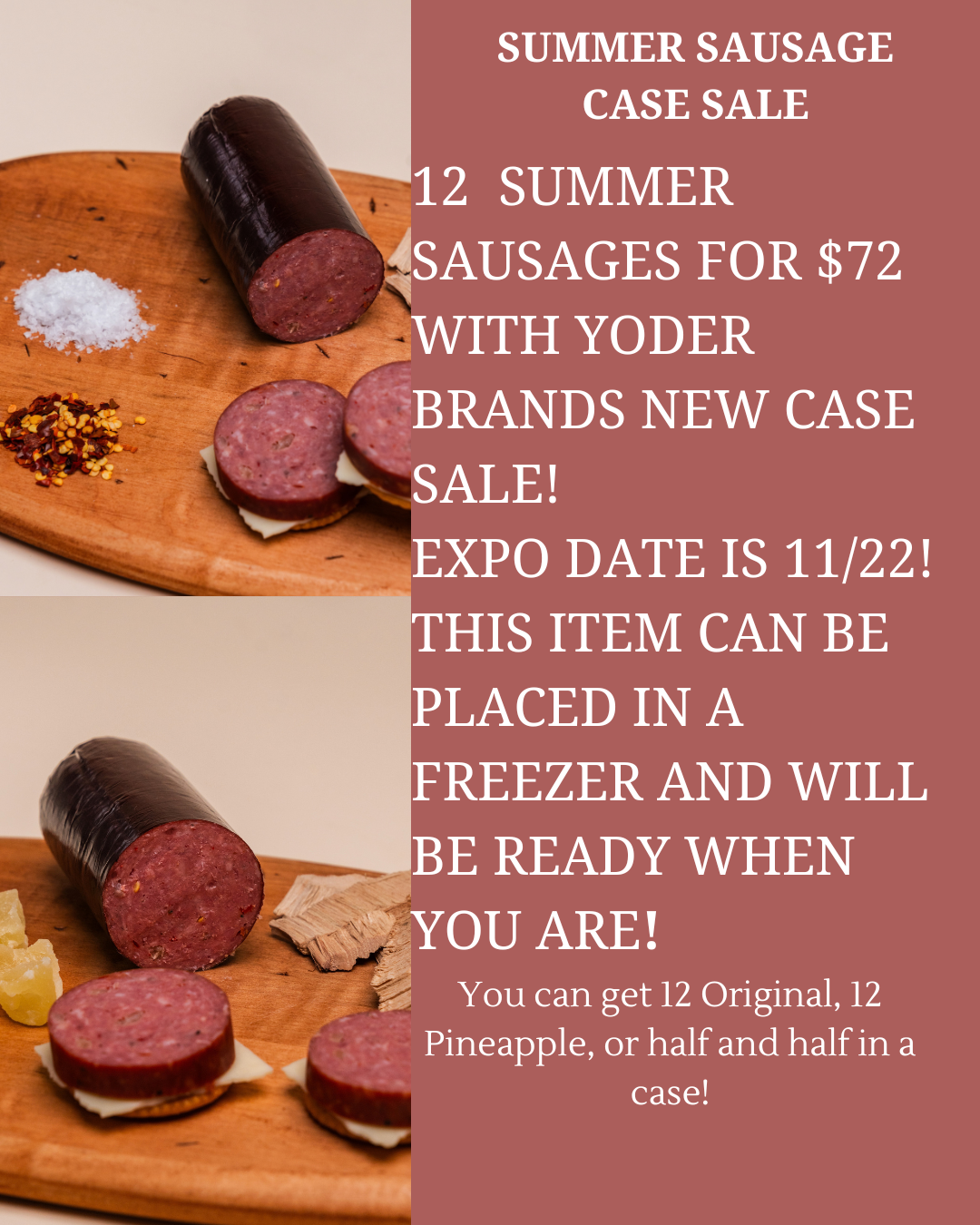 HALF AND HALF CASE SALE